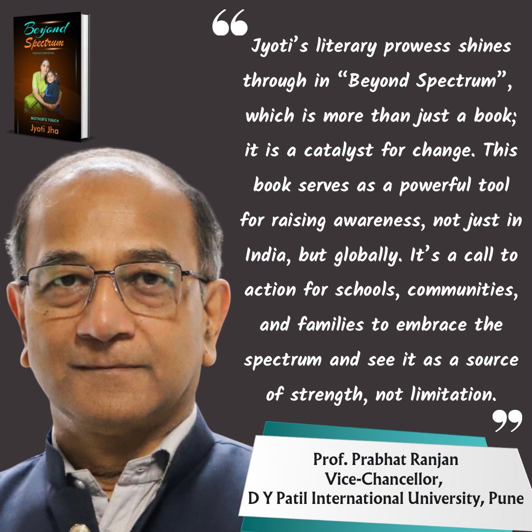 Feeling immensely confident, greatly motivated, and tremendously rewarded! 
Heartfelt gratitude @Prof_P_Ranjan Sir for your precious words, kind blessings, and inspiring thoughts 🙏
Deeply honoured and ever grateful 🙏 
#BeyondSpectrumPositiveParenting 
#AutismSpectrumDisorder