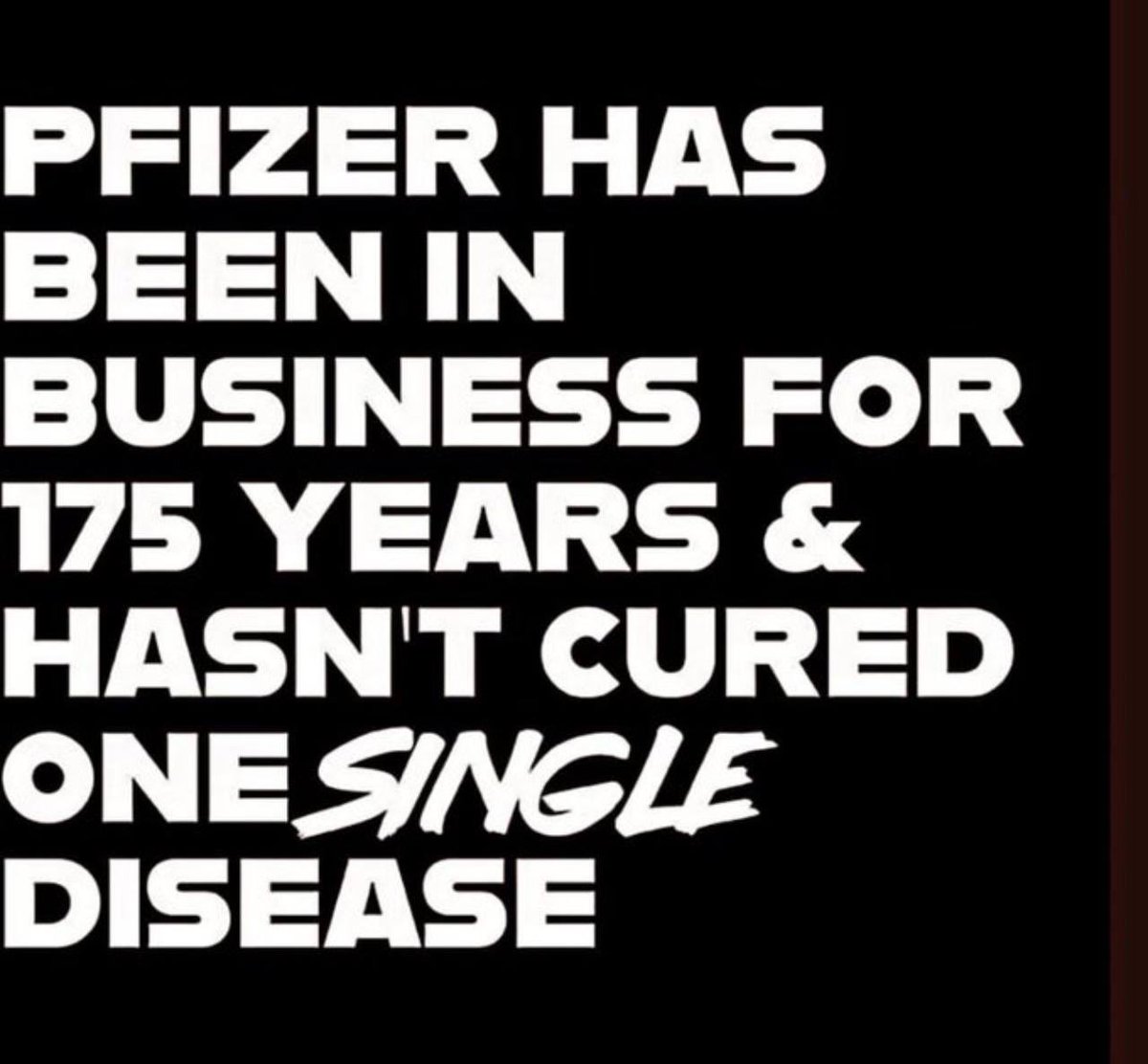 ファイザーは175年もの間商売をしているが、何一つとして病気を治していない