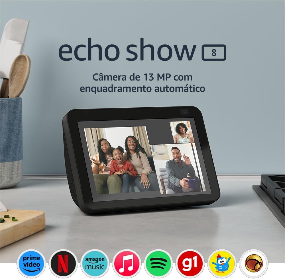 Echo Show 8 (2ª Geração): Tela Inteligente HD de 8' com Alexa e câmera de 13 MP - Cor Preta

De: R$999,00
Por: R$764,10 à vista no Pix e boleto
Ou em até 12x de R$ 70,75/mês

Frete grátis - Consulte CEP
amzn.to/3ULOElU