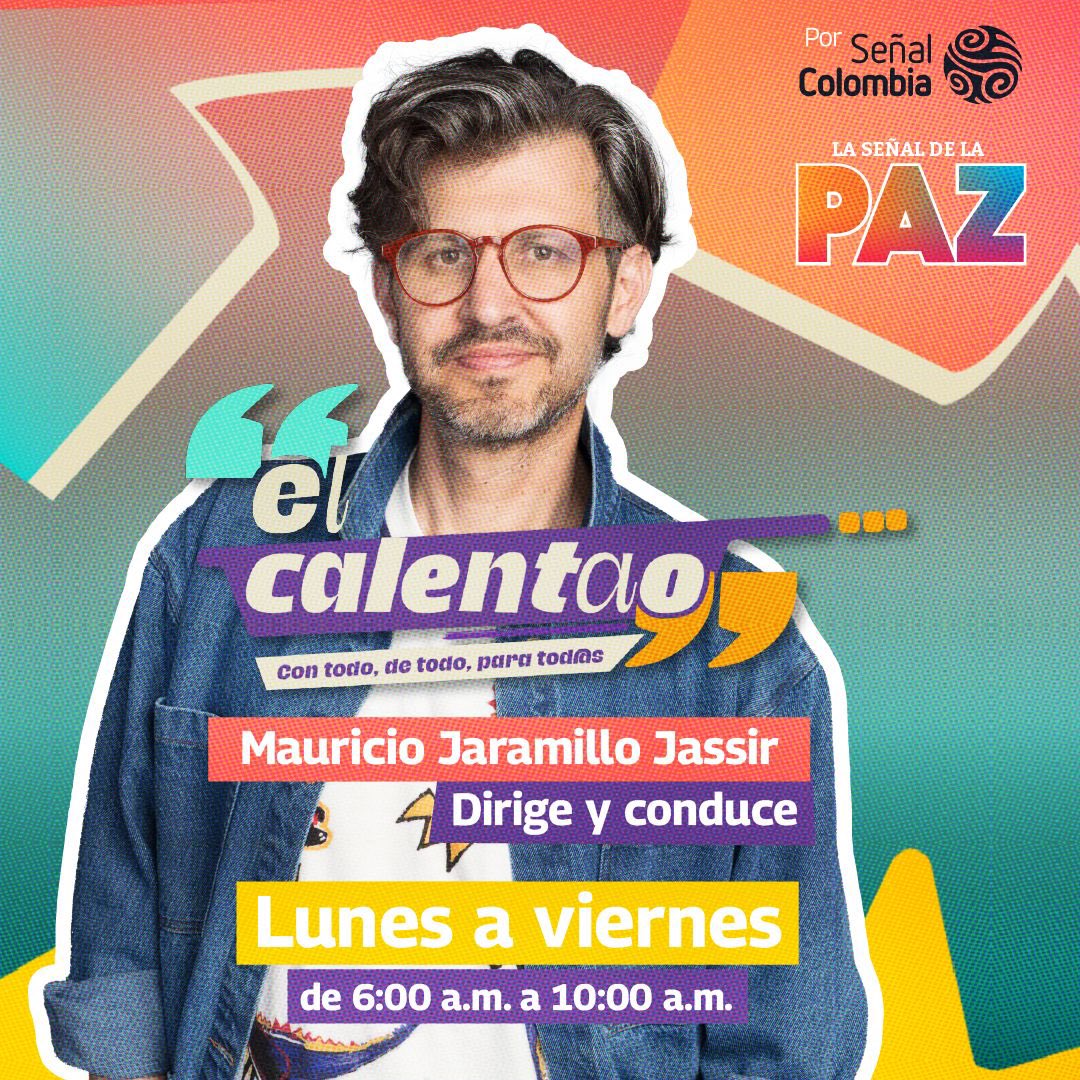 ¡Mauricio Jaramillo Jassir (@mauricio181212) llega a #ElCalentao 🥘

👉🏽 Noticias, entrevistas, análisis, todo en un solo lugar.

📺 Lunes a viernes en las mañanas por Señal Colombia #LaSeñalDeLaPaz 🕊️