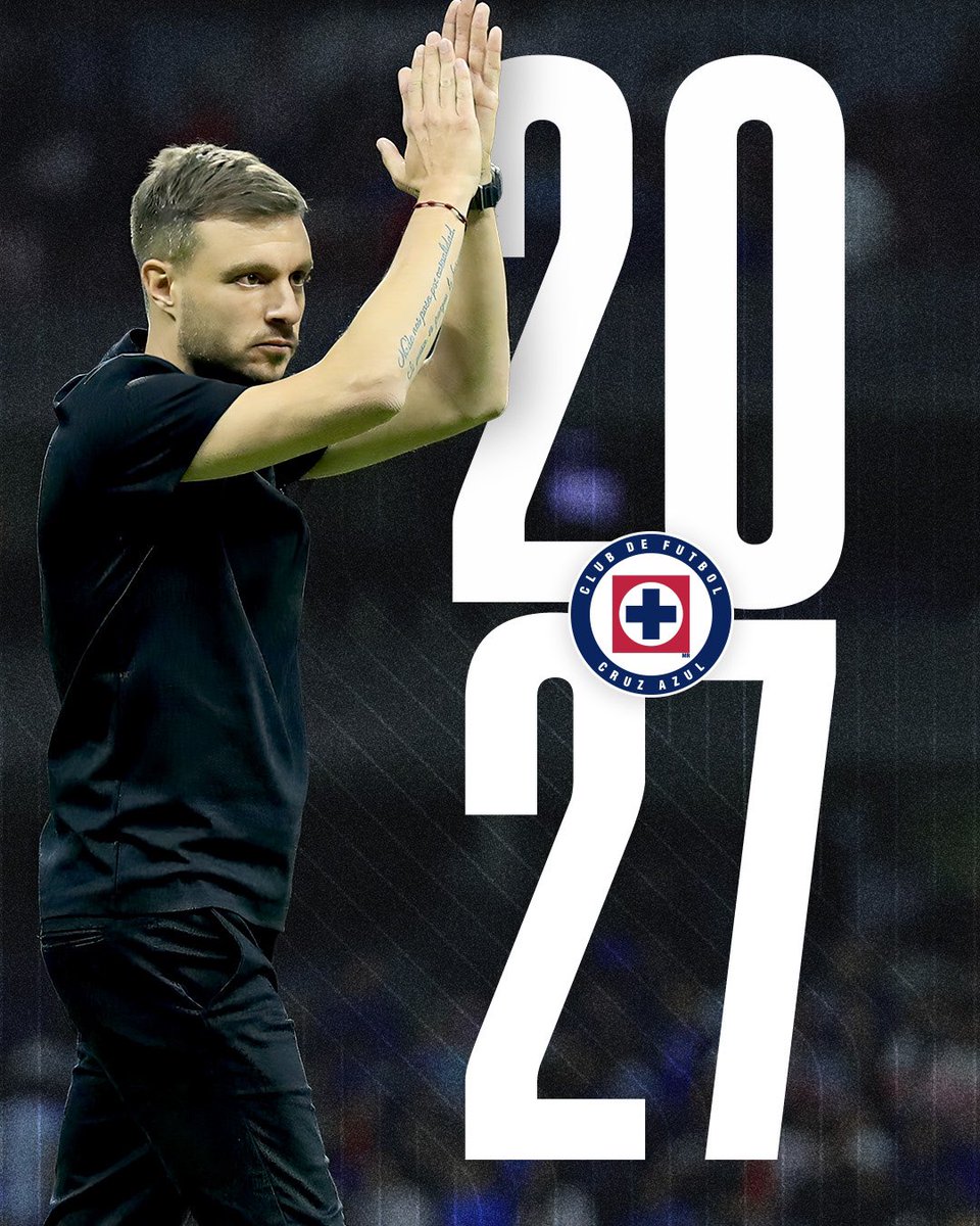 🚨Cruz Azul renovó el contrato de Martín Anselmi hasta junio 2027 después de esta muy buena campaña. *⃣El argentino tenía vínculo hasta mediados de 2025 tras haber llegado proveniente de Independiente del Valle.