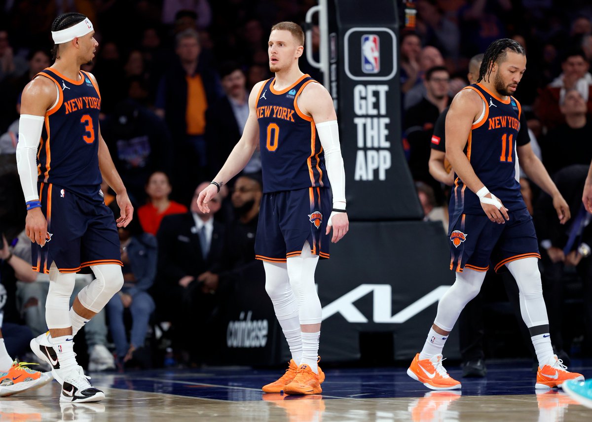 In the @nyknicks' Game 1 victory over Indiana, Jalen Brunson, Josh Hart and Donte DiVincenzo became the first teammates who attended the same college to each score 20+ points in an NBA playoff game.