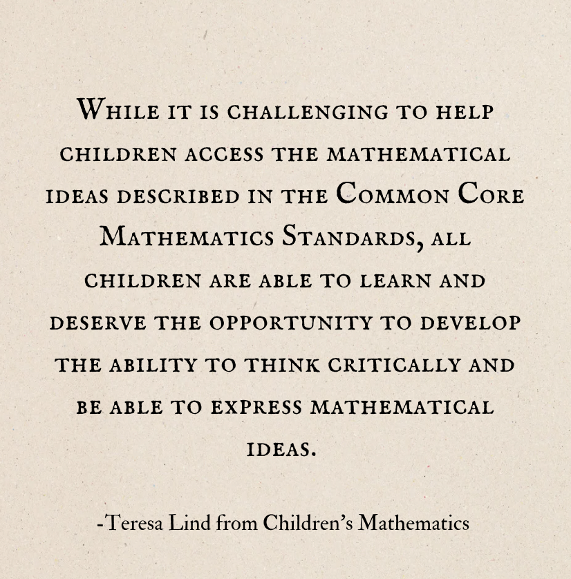 Engaged in some powerful conversations about equity and math instruction at the CGI summer kick-off event with @uclamathproject. This excerpt from Children’s Mathematics gave us a lot to think about. #cgimath #iteachmath #equityineducation