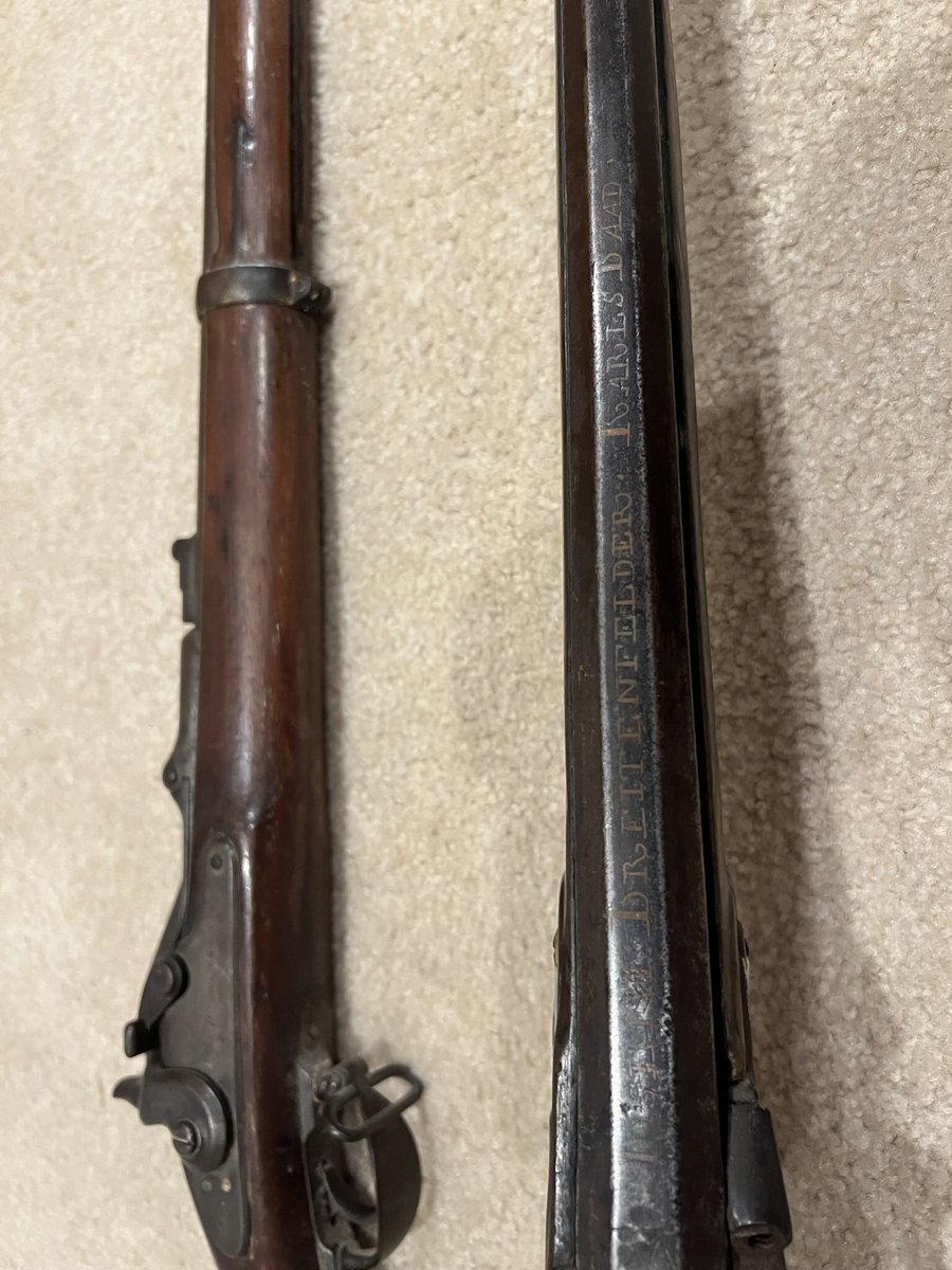 Any #CivilWar weapons people here? I just got these from family. I don’t know squat about them
#MilitaryHistory #Guns