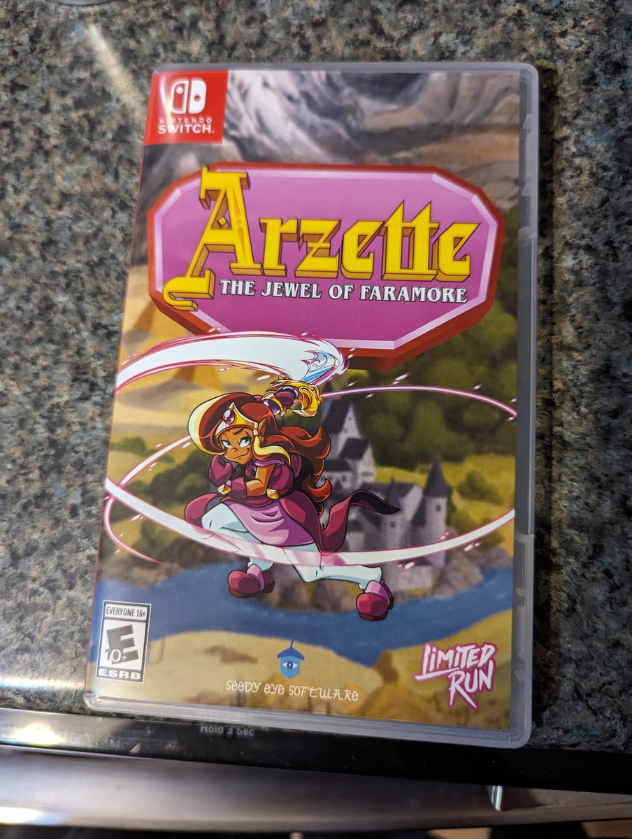 My copy of Arzette came in from @LimitedRunGames. Can't wait to play it!