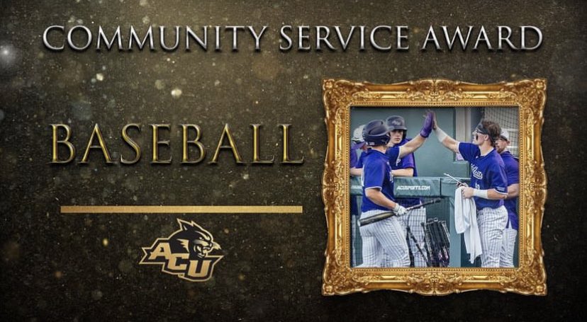 Congratulations to the Baseball Team for earning the Community Service Award! #GoWildcats