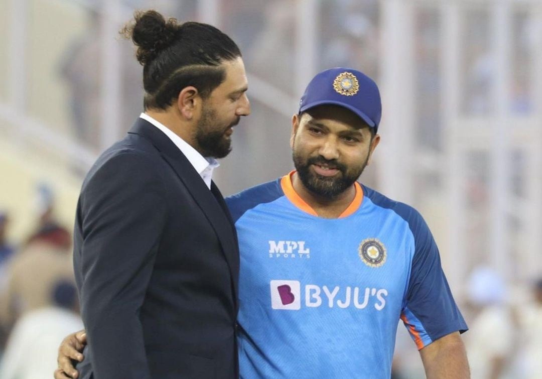 Yuvraj Singh said, 'the more success Rohit Sharma has had, he never changed as a person. That's the beauty of Rohit Sharma. He's always fun loving, having fun with the guys, A great leader in the park and one of my closest friends from cricket'. (ICC).