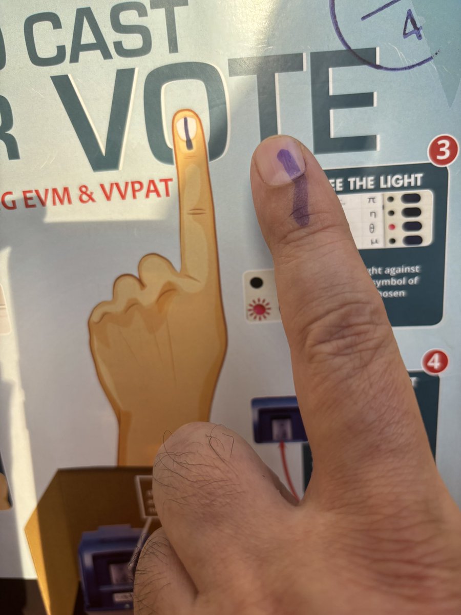 Voted against mega-corruption.
#ElectoralBondsScam

Voted against #Hate!
Voted for Inclusive-India.
#SabkaHindustan