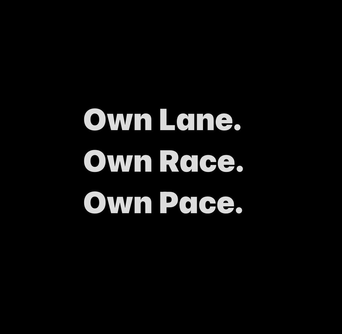 Stay in your lane!