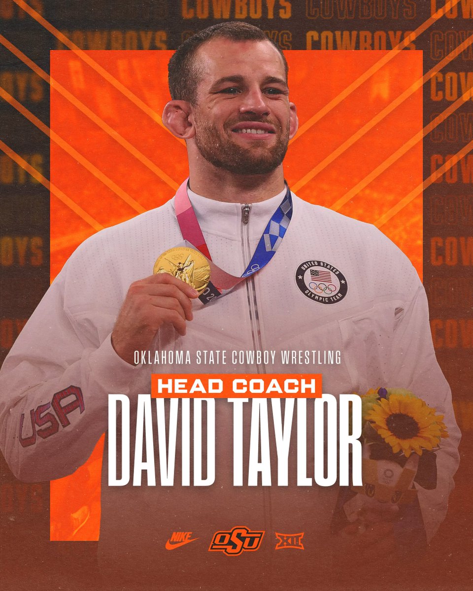 Welcome to Stillwater, Head Coach David Taylor. Let’s make some magic! #GoPokes