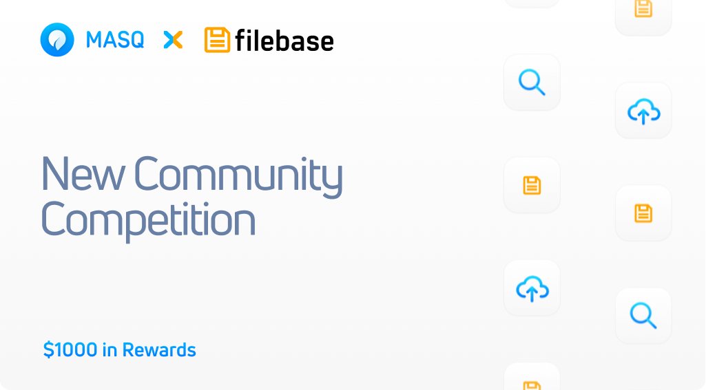 We're thrilled to announce the MASQ Browser Video Review Competition, hosted by @Filebase on IPFS storage!  $1000 in rewards for the winners!

Read how to participate and all the details here: masqbrowser.com/blog/masq-file…