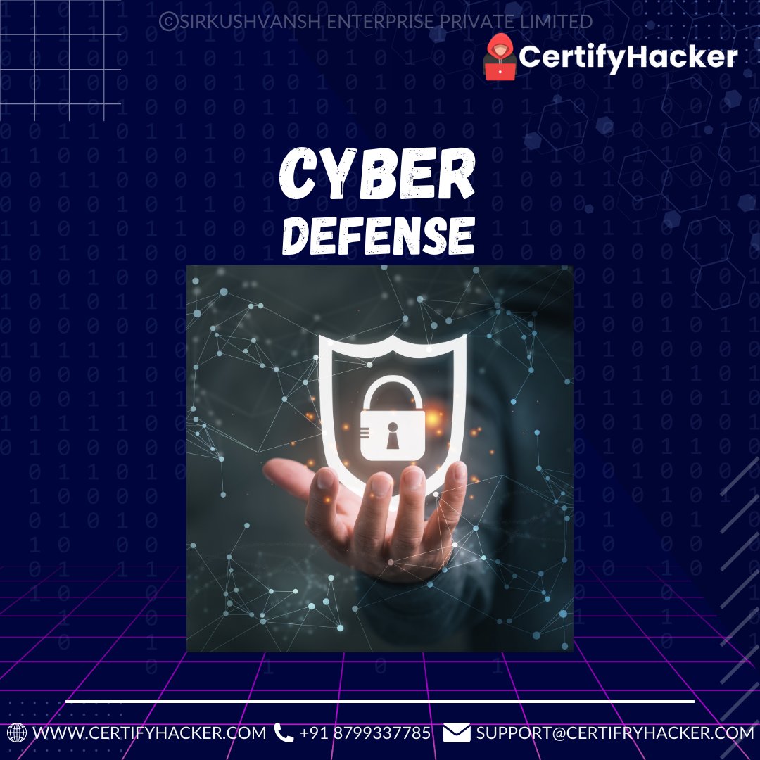 Defending your digital turf with precision and expertise! 💪🛡️ Explore the forefront of cyber defense with CertifyHacker. Stay ahead of threats, always. #CertifyHacker #CyberDefense #StaySecure