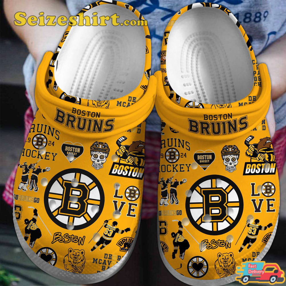 Boston Bruins NHL Boston Hockey Clog Shoes
seizeshirt.com/boston-bruins-… 
#BostonBruins #NHLBruins #BehindTheB #NHL #NHLPlayoffs #NHLPlayoffs2024 #Hockey #HockeyTwitter #Trending #Seizeshirt