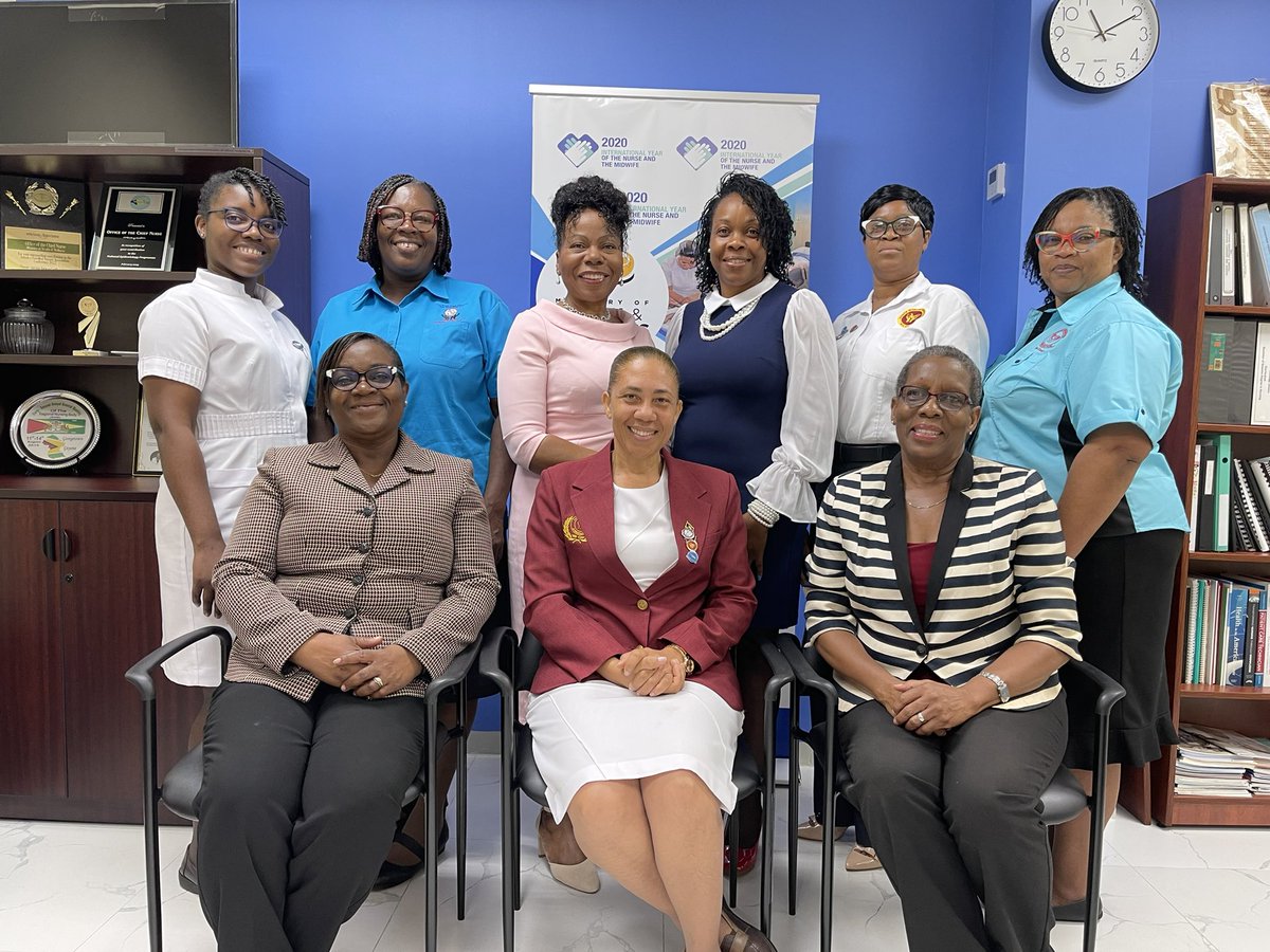Thanks to the Jamaican Ministry CNO and deputy for hosting a visit today with @world_midwives &the Jamaican Midwives Association. Discussed workforce, midwife migration,contraception training, strategic plan, midwifery leadership, gender based violence & more including next steps