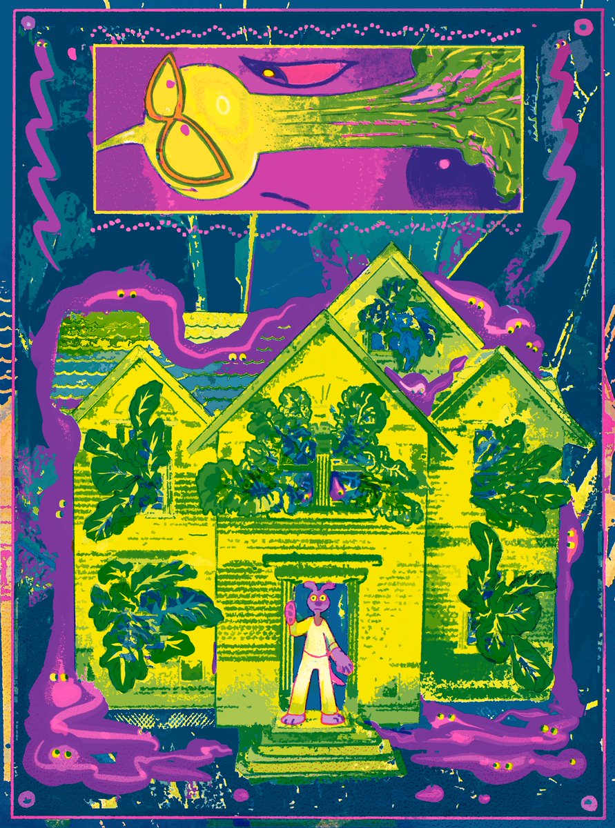Preview of a Putty Pygmalion riso for @ssbcpunk 🥬🏠🥬