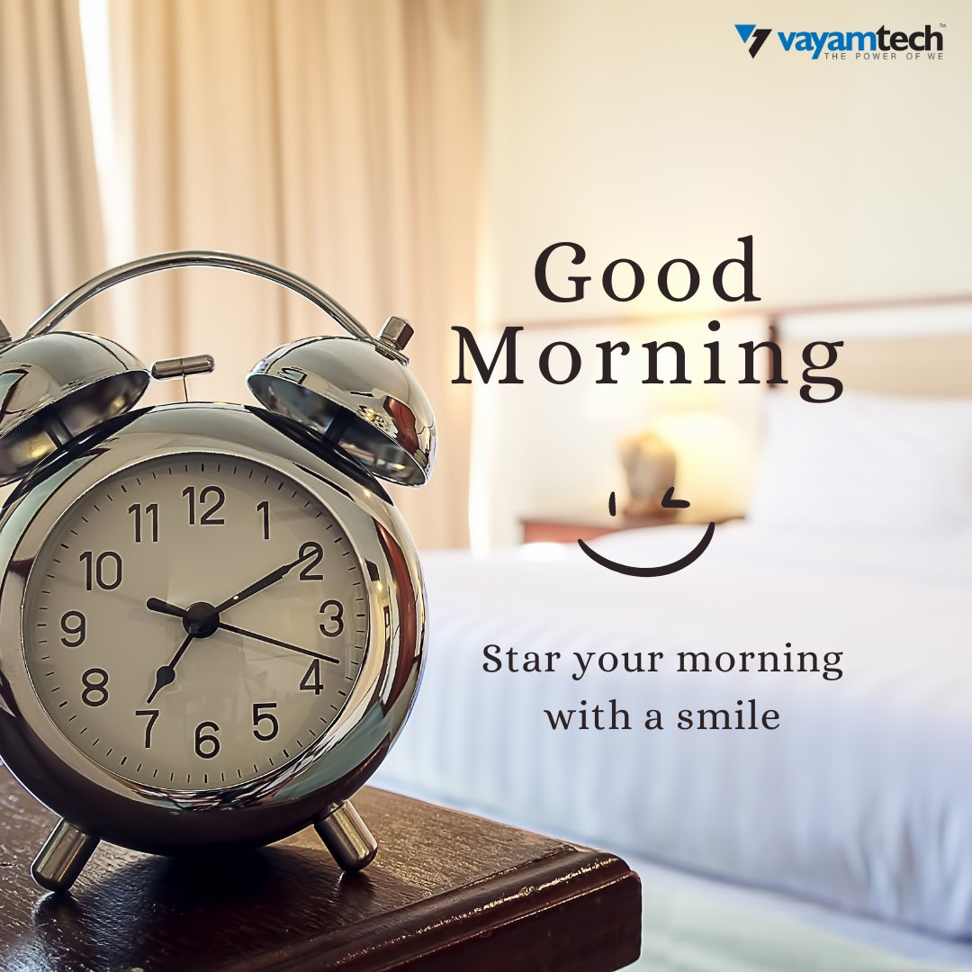 Star your morning with a smile.
#Motivationalpost #Motivationalquoteoftheday #Goodmorning #Motivational #Sharingknowledge #Positivevibes #Business #Inspiration #Success #Vayamtech #Vayamcsc #Vayampay