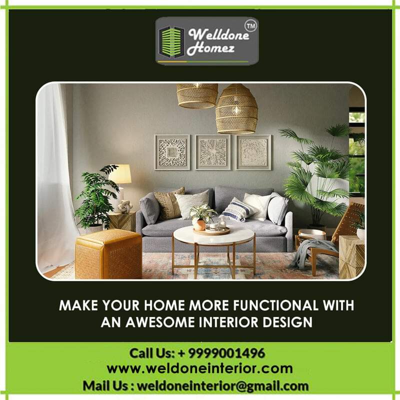 Interior design can transform the look of your home from basic to advanced in just a couple of days. Not only that, but it can also make your home more functional than ever. Connect with us to witness the beautiful transformation of your home.
#WeldoneHomez #Interior #Design