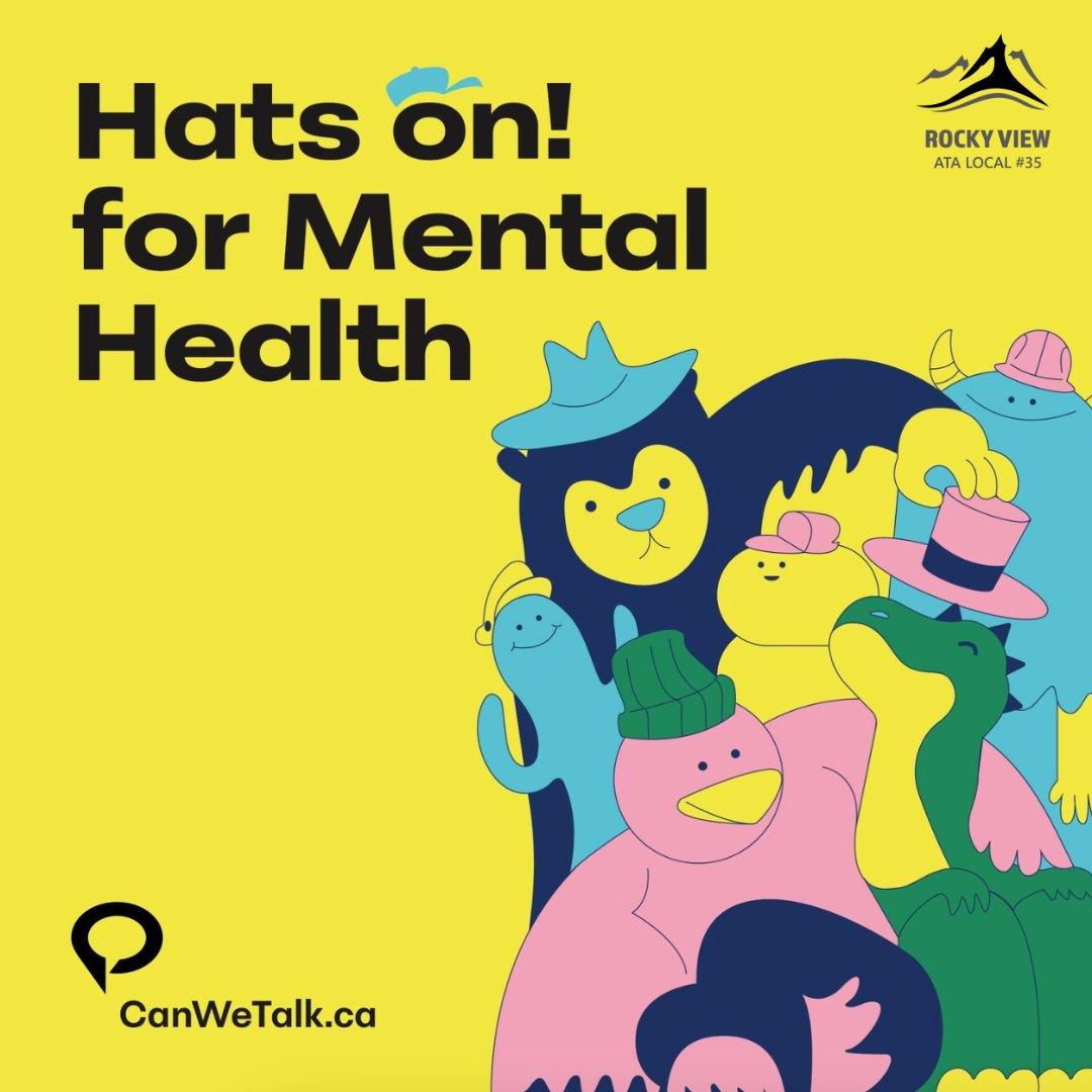 📢🏫 Calling all students and teachers!

May 8 is Hats On for Mental Health Day. Wear your 🤠🎩👒 hats proudly to show solidarity in promoting mental health awareness and acceptance.

Together, we can make a difference!