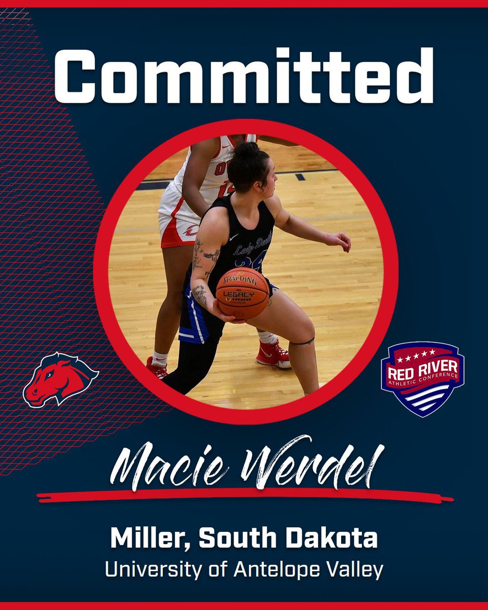We would like to announce the latest addition to our family! 🏀 

Name: Macie Werdel
College: University of Antelope Valley 
Hometown: Miller, South Dakota
Year: Incoming Junior
