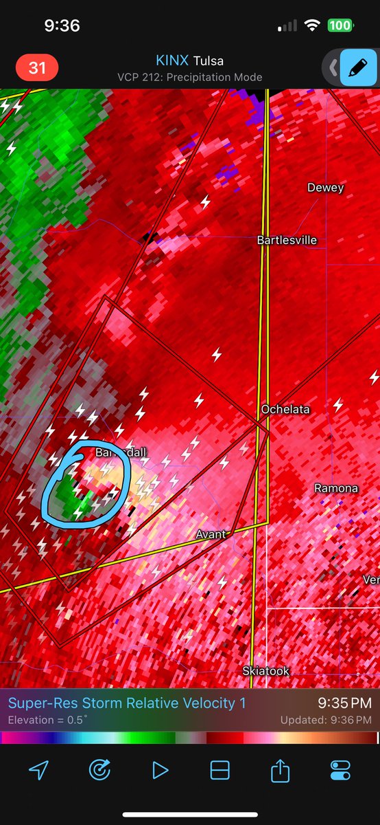 This extremely dangerous #tornado is currently moving over Barnsdall. Pray for them. After that, it’s got Bartlesville in its sights. Those there need to go to shelter. If you are in a mobile home or weaker structure, abandon it. #OKwx