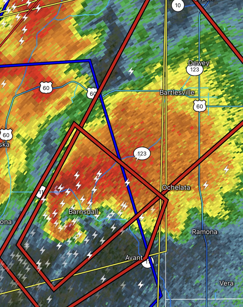 BARNSDALL, OK! Take cover immediately! A massive tornado is heading into your town NOW!