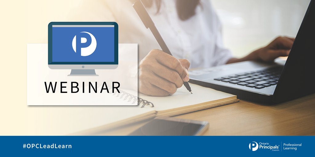 June 4 are webinars for Planning Ahead for School Improvement. Explore some effective practices and approaches centering on engaging staff, students and community in authentic conversations about working towards common goals. To register, principals.ca/en/professiona… #OPCLeadLearn