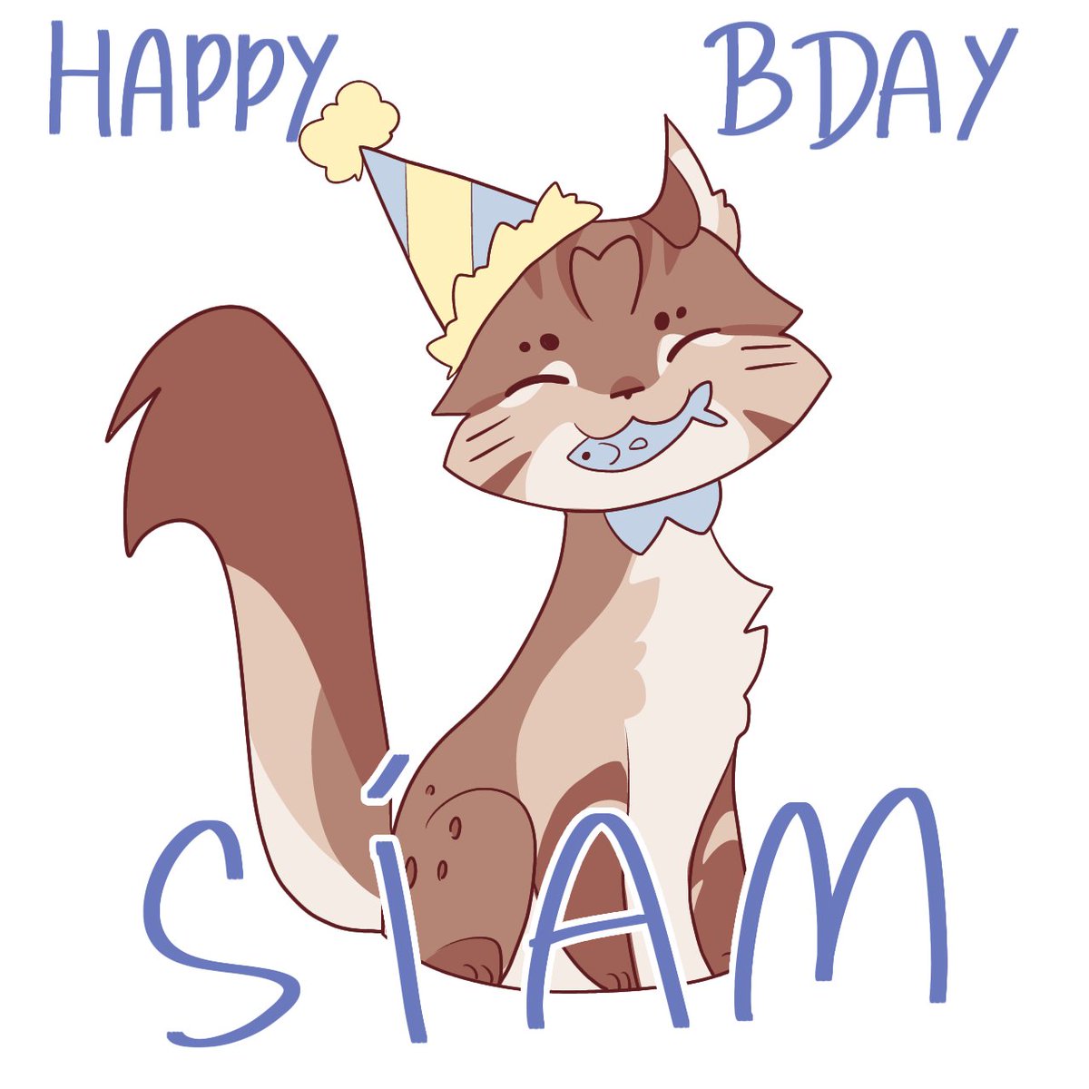 On this day, my dear cat, Sir Síam Fluffypants III, turns 5 years old!!!  He's already an old man, but as the years go by, he seems happier than the last. HAPPY BIRTHDAY SÍAM-FEEM-FO-FÍAM!!!?