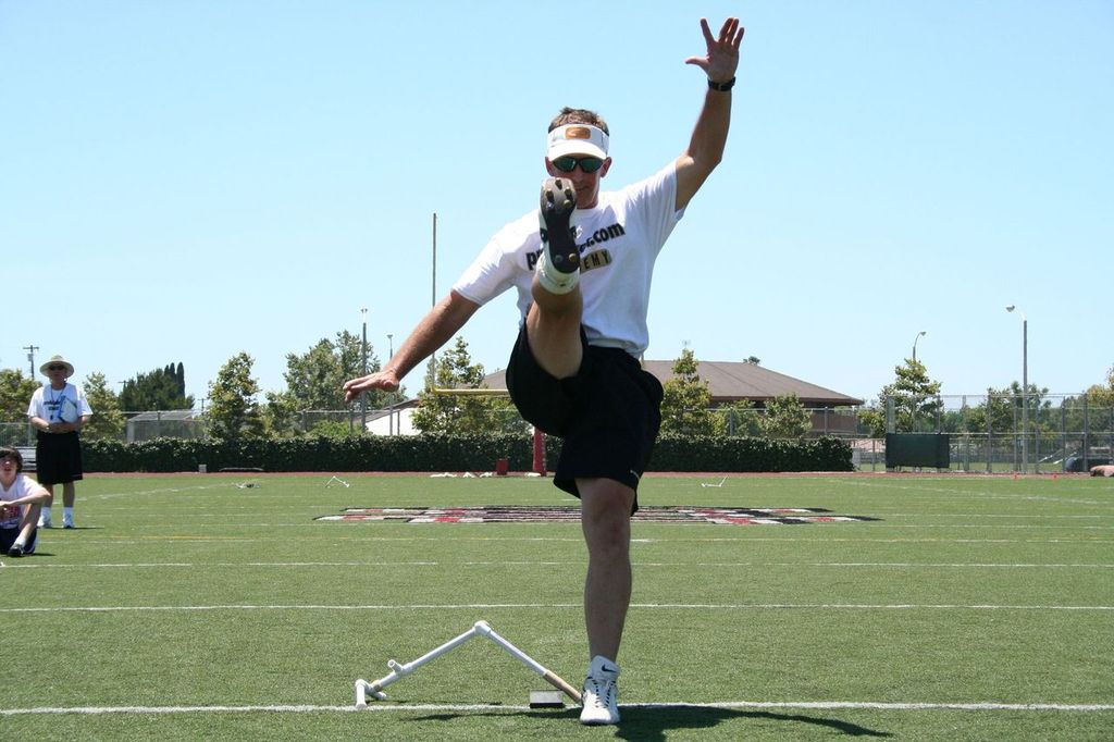 Ken Olson straight on kicking follow through Prokicker.com