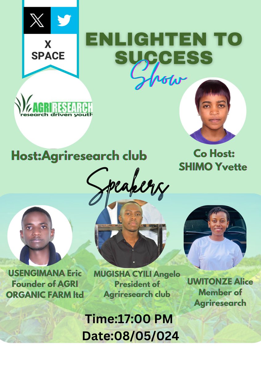 Join us tomorrow,as we will host Enlightening tweeter #space event! Where our club members will share their remarkable journey to success. Set a reminder via: x.com/i/spaces/1BRJj…, gather your curiosity and prepare to be inspired. @UR_CAVM @uwisizeg