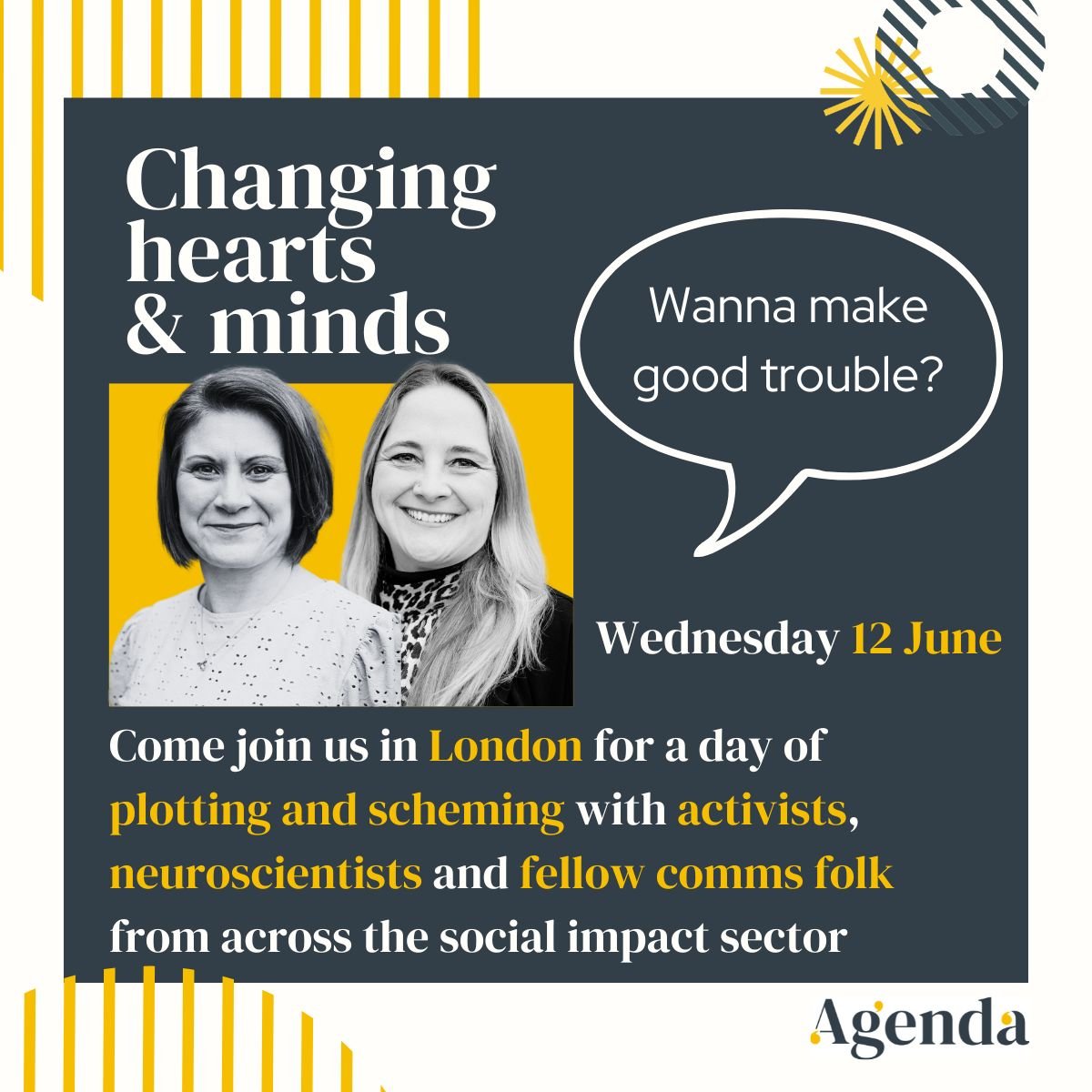 Tickets on sale now! 💥 A special event that combines neuroscience, psychology and proven best practice to help you change hearts and minds. Wednesday 12 June, London Spaces are limited. Make sure you don’t miss out: your-agenda.com/latest/events/…