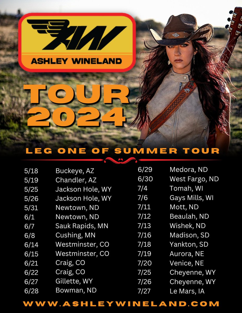 Saddle up! We’re going on an adventure. Are we going to see you on the first half of the Crank It Up Tour?
#ashleywineland #womenofcountry #countrymusic #countryartist #singersongwriter #country #crankitup #arizona #horseriding #realcountry #touringartist ashleywineland.com/tour