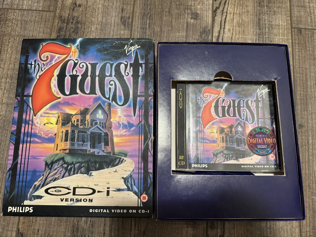 New weird thing for the collection: big box copy of The 7th Guest for CD-I! Were you even aware this existed? Me either!