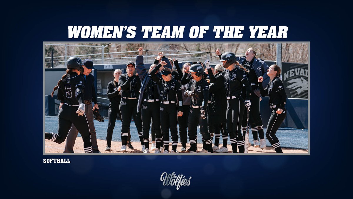 Winner of Women's Team of the Year! 🤩 @Nevada_Softball #Wolfies2024