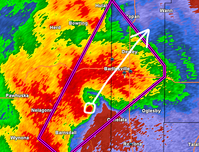 BARTLESVILLE, OKLAHOMA needs to be in tornado shelter!!