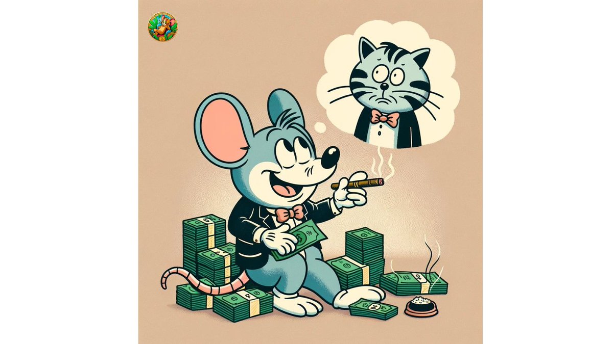 Tom: Why is Jerry getting richer? 💸😲 Jerry: The #Jerryuana launch 🚀! #CryptoCommunity #Bitcoin #SolanaMemecoin #LaunchDay #memecoin