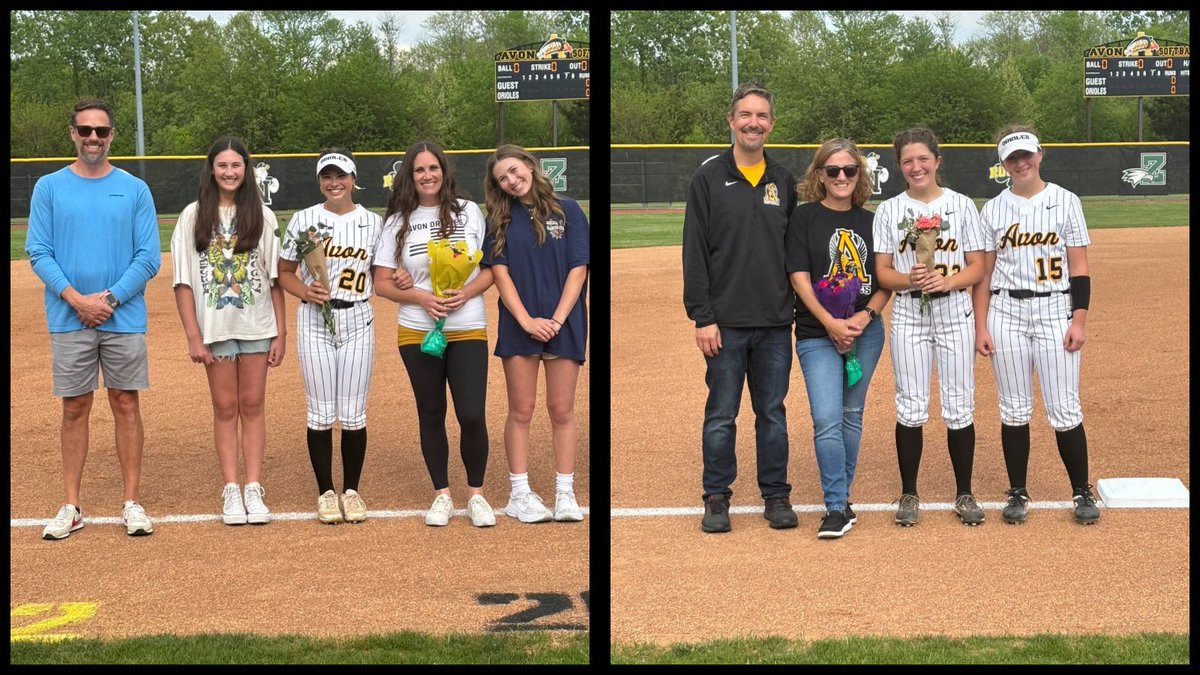 Congrats to these 8 young ladies and their families. Thank you for all you have done for Avon Softball on and off the field. You will be missed! 🐥🎓#notdoneyet