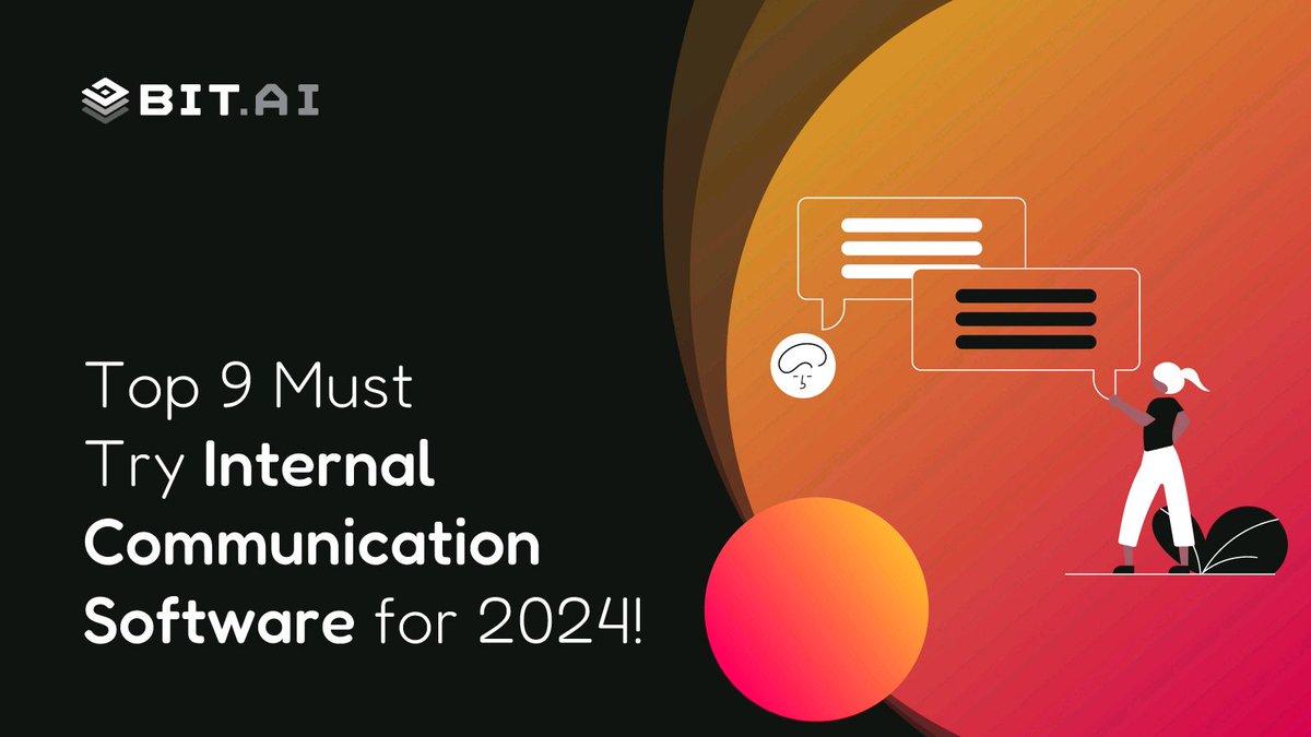 Elevate your team communication with the 9 necessary internal communication software of 2024! Explore Bit.ai's guide for more details.
buff.ly/43B2hXG 

#InternalCommunication #TeamCollaboration #Software
