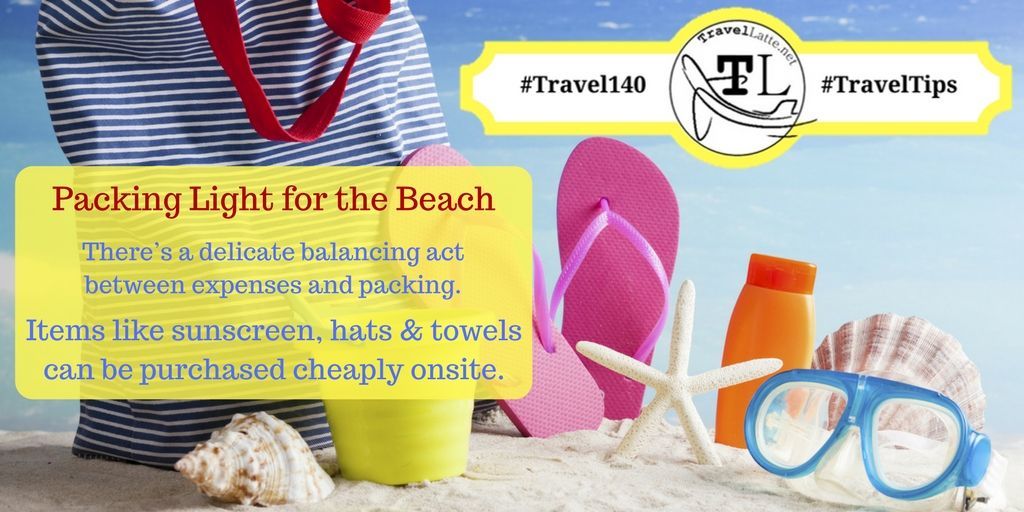 Planning your summer #Beach Break? Remember: most items can be purchased cheaply onsite so you can pack light and get there fast! bit.ly/2NOyund #traveltips #travel