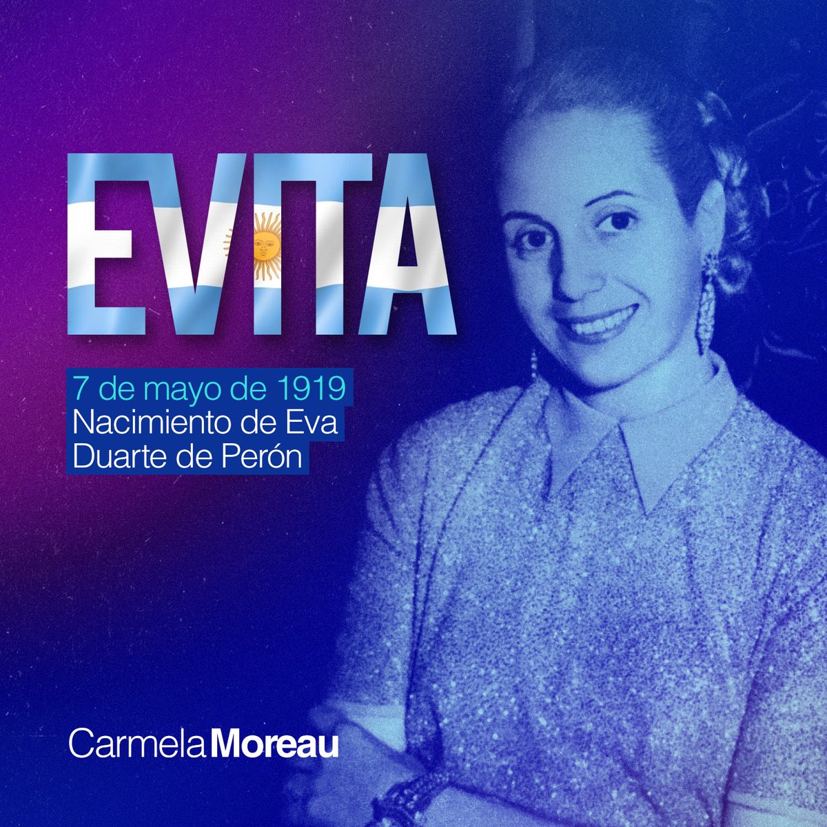 "No hay victoria sin lucha, si queremos triunfar debemos unir nuestros esfuerzos, sin excepciones, sin apatías, sin claros en las filas. Porque no queremos los derechos políticos como un regalo sino como una conquista".

#Evita 🇦🇷
