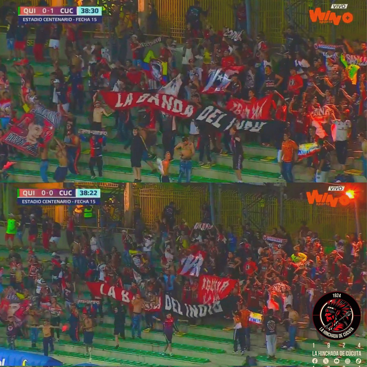 ¡ESTA HINCHADA NUNCA DEFRAUDA! ❤️🏹🖤

📌: #lahinchadadecúcuta #cúcutadeportivo