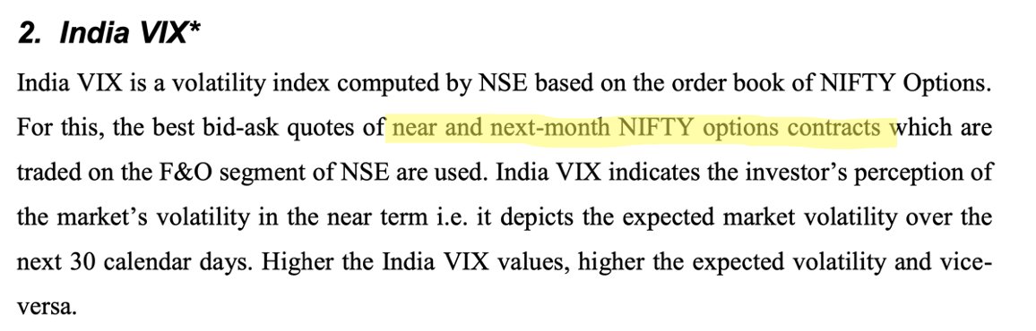 For those who are wondering why VIX is going up when May futures are not gaining much. It’s calculated based on next 2 months options. Detailed computation method and white paper are available in NSE website. #nifty50 #indiavix