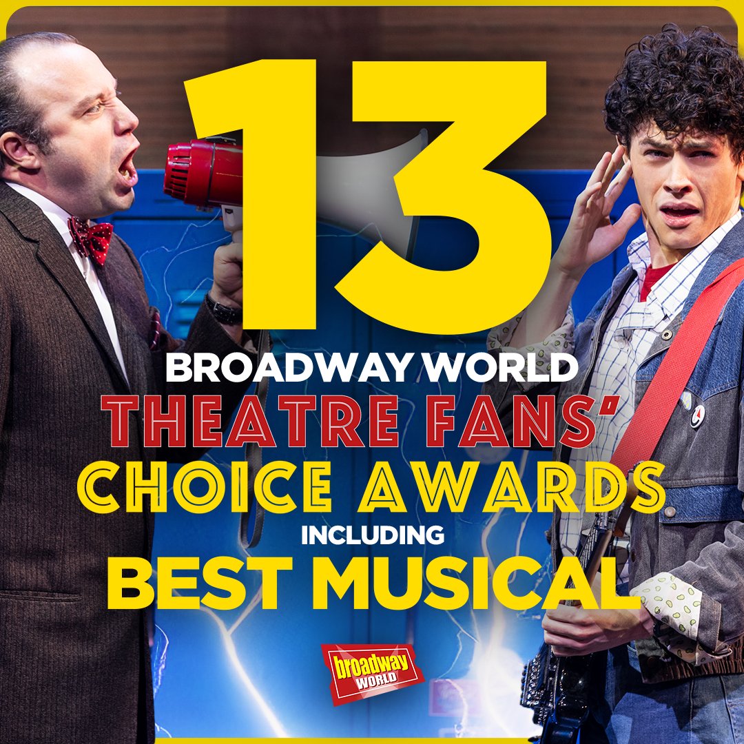 You heard right, slackers!! We've been nominated for 13 @BroadwayWorld Theatre Fans' Choice Awards. 🤯 What are you waiting for? Vote now: broadwayworld.com/vote.cfm