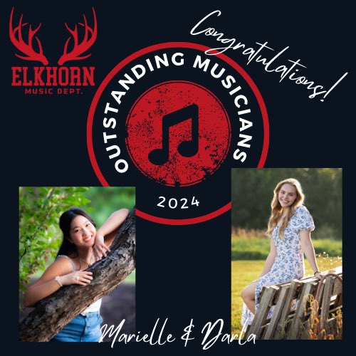 Elkhorn High (EHS) Vocal Music (@ehsings) on Twitter photo Congratulations to the <a href="/EHSAntlerBands/">Elkhorn High (EHS) Bands</a> and band seniors on your final concert tonight! We were excited to present our 2024 Outstanding Musicians! Thank you to Marielle and Darla for your years of service and musicianship shared with our program!
<a href="/EHS_Activity/">EHS Activities and Athletics</a> Congratulations to the <a href="/EHSAntlerBands/">Elkhorn High (EHS) Bands</a> and band seniors on your final concert tonight! We were excited to present our 2024 Outstanding Musicians! Thank you to Marielle and Darla for your years of service and musicianship shared with our program!
<a href="/EHS_Activity/">EHS Activities and Athletics</a>