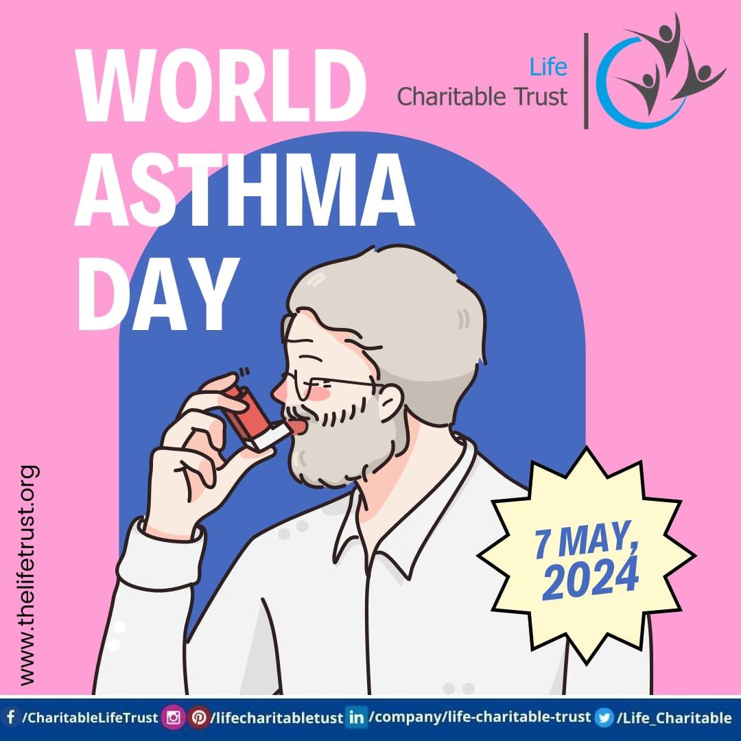 'Today, on World Asthma Day, let's raise awareness about this chronic respiratory condition affecting millions worldwide. Let's strive for better understanding, support, and access to treatment for those living with asthma. #WorldAsthmaDay #AsthmaAwareness #BreatheFreely'