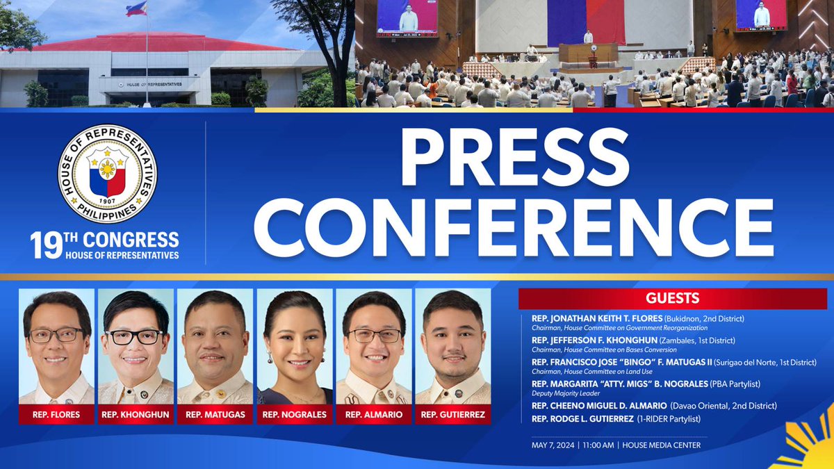 Press Conference
Tuesday, 07 May 2024

▶️ LIVE: youtube.com/live/BLOLv0_54…