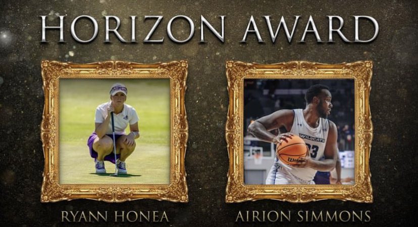 Congratulations to Airion Simmons and Ryann Honea for earning the Horizon Award! #GoWildcats