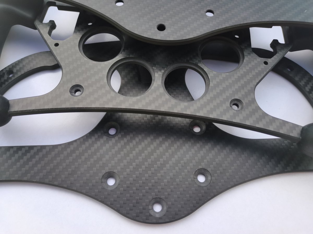 cfcarbonfiber's tweet image. #droneframe #carbonfiber #carbonfibersteeringwheel #carbonfiberdrone #simracing #simracinghardware