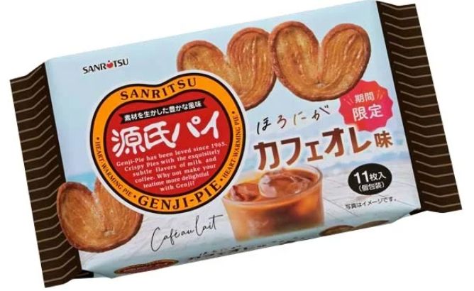 ＼☕夏季期間＆数量限定🥨／ 三立製菓「源氏パイ ほろにがカフェオレ味」が5月13日より全国で新発売🌟 コーヒーのほろ苦い味わいとミルクのまろやかな風味が楽しめる、オトナの源氏パイ😘 mognavi.jp/food/2979429 #源氏パイ #ほろにがカフェオレ味