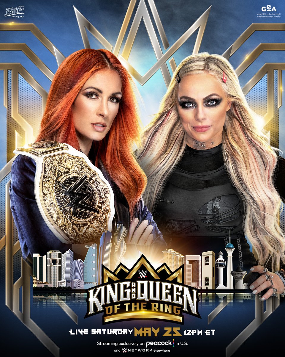 Women's World Champion @BeckyLynchWWE defends against @YaOnlyLivvOnce at #WWEKingAndQueen!