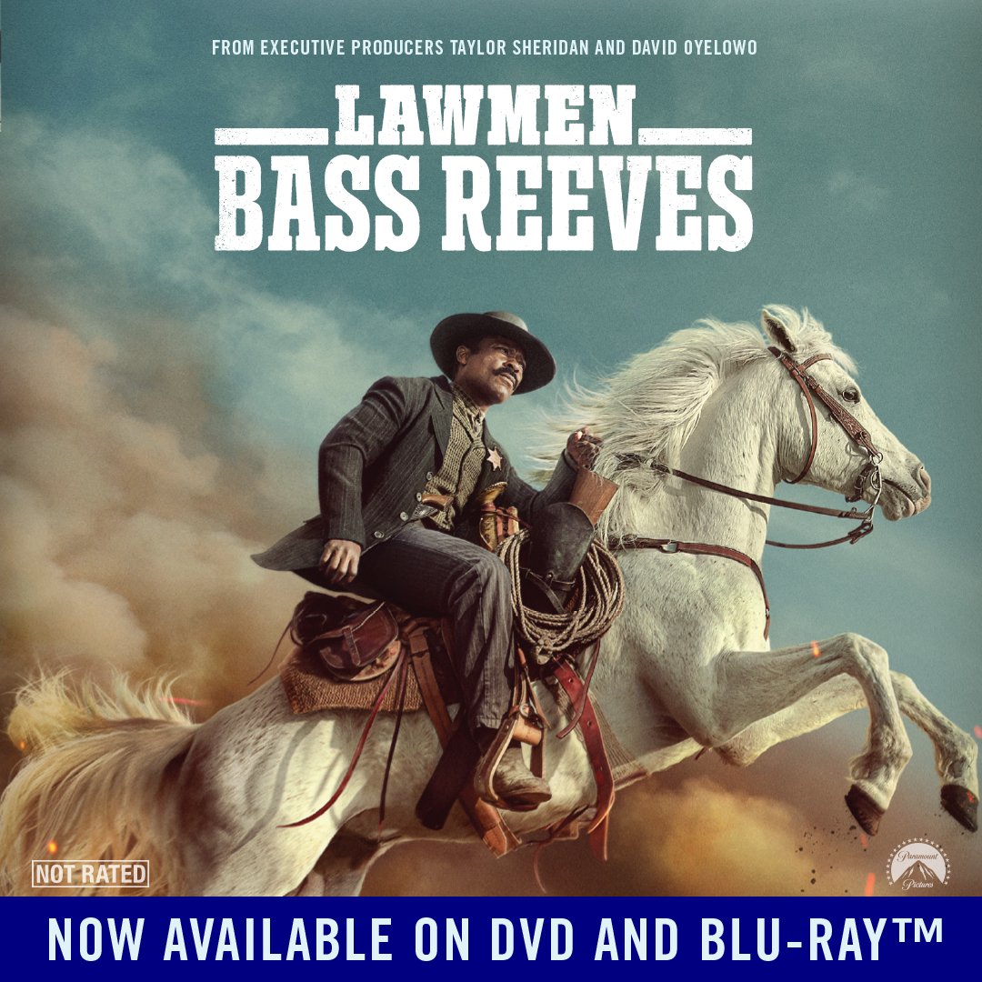 Now available on DVD and Blu-ray - @LAWMENBASSREEVES!  The series stars David Oyelowo as legendary lawman Bass Reeves and follows his journey from enslavement to law enforcement as one of the first Black U.S. Deputy Marshals west of the Mississippi. #ParamountPlus #BassReeves